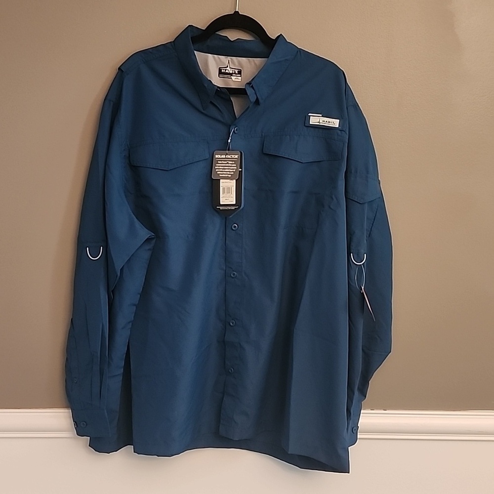 NWT Habit Mens Breakwater Long Sleeved shirt - Picture 3 of 11